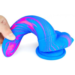 F*CK MY COLOR Gode Banadick 15 x 4cm Bleu-Rose